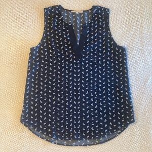 Navy Blue Blouse